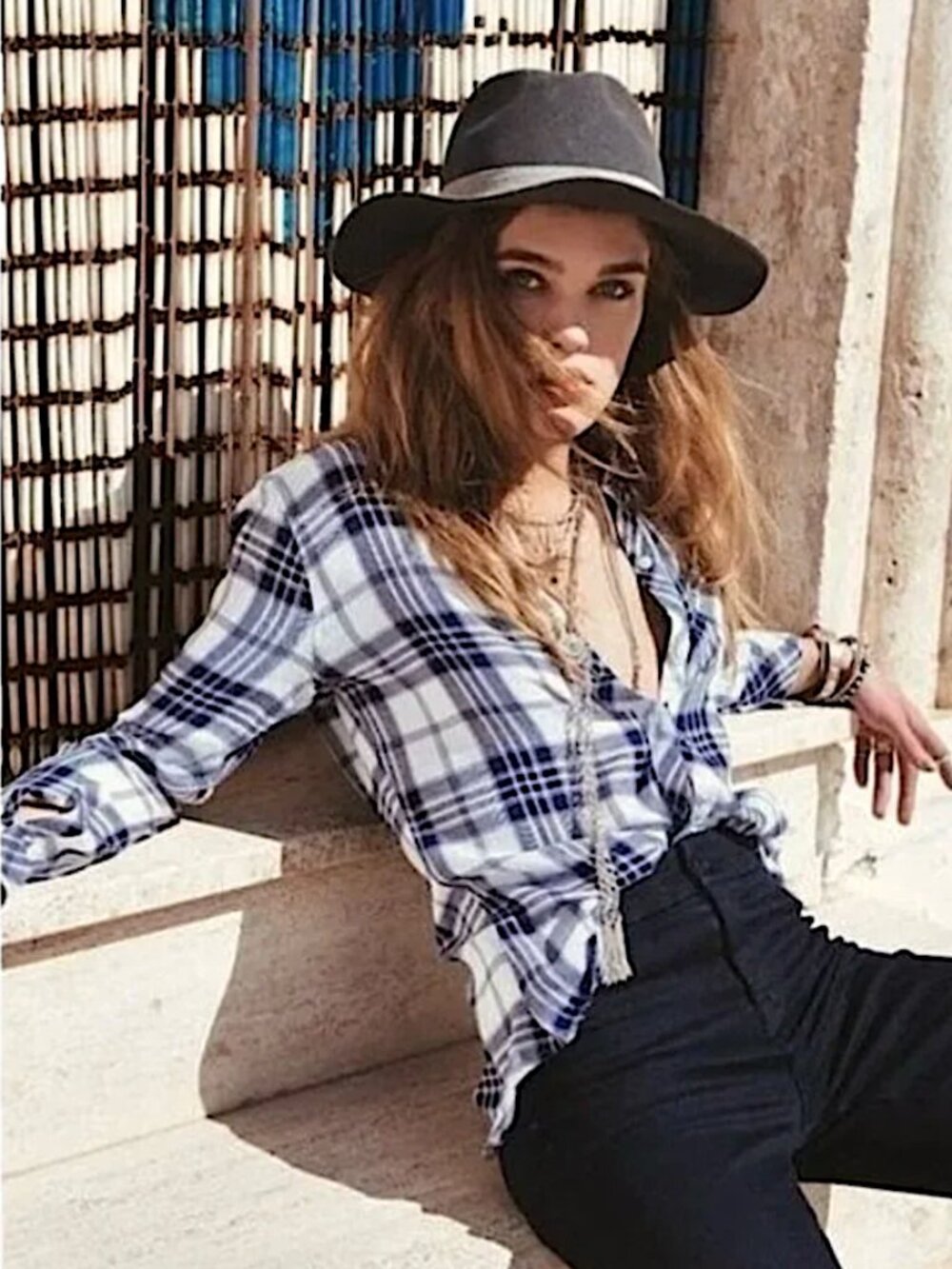 RAILS Hunter Plaid Flannel Shirt S Blue